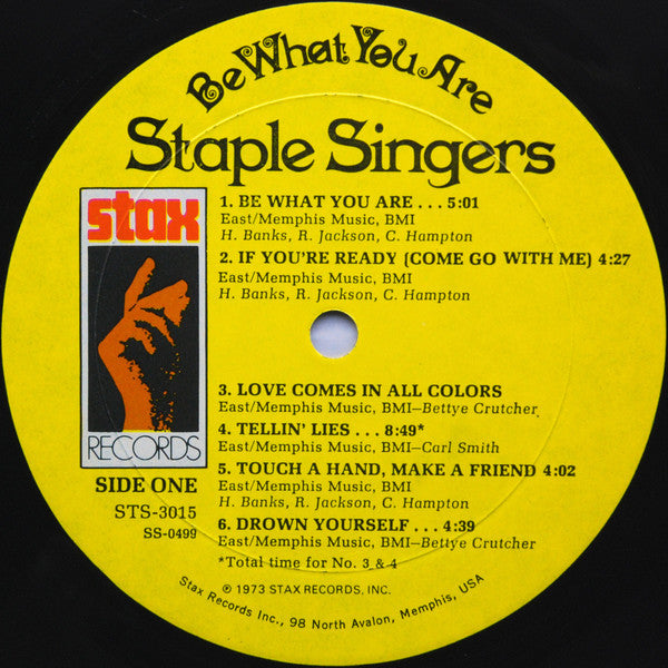 The Staple Singers : Be What You Are (LP, Album, Mon)