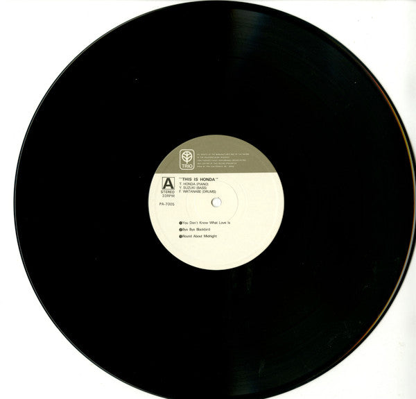 Takehiro Honda Trio : This Is Honda (LP, Album)