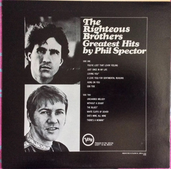The Righteous Brothers : Greatest Hits by Phil Spector. (LP, Comp, RE)