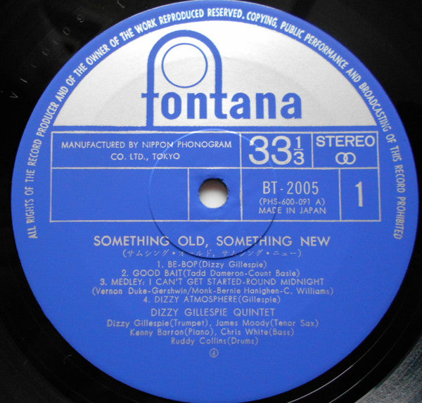 Dizzy Gillespie : Something Old, Something New (LP, Album, RE)