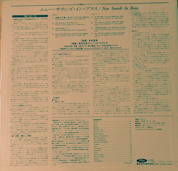 Tokyo Kosei Wind Orchestra, Naohiro Iwai : New Sounds In Brass (LP, Comp)