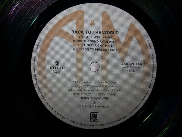 Dennis DeYoung : Back To The World (LP, Album)
