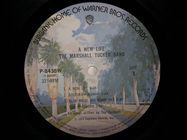 The Marshall Tucker Band : A New Life (LP, Album, Gat)