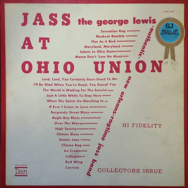 The George Lewis Authentic New Orleans Ragtime Band* : Jass At The Ohio Union (2xLP, Mono, RE + Box)