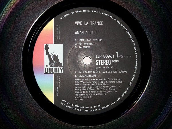 Amon Düül II : Vive La Trance (LP, Album)