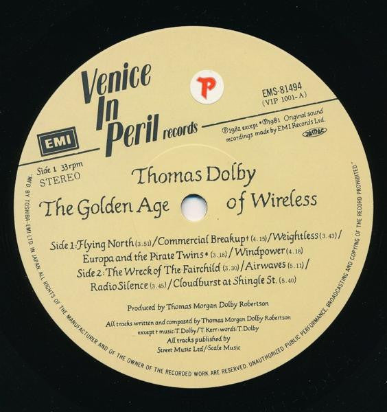 Thomas Dolby : The Golden Age Of Wireless (LP, Album)