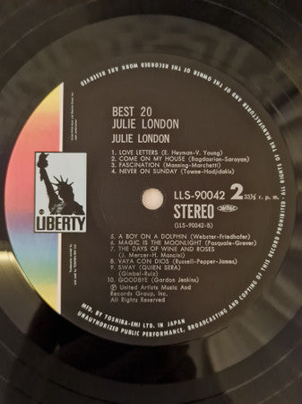 Julie London : Julie London Best 20 (LP, Comp)