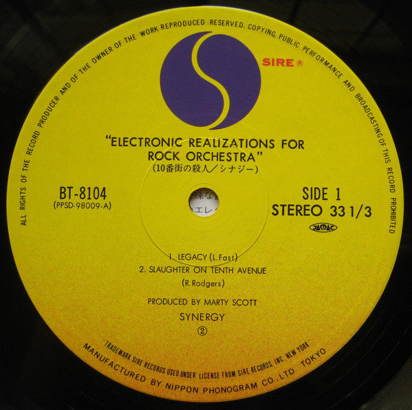 Synergy (3) : Electronic Realizations For Rock Orchestra (LP, Album, RE)