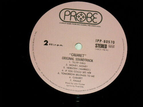 Various : Cabaret - Original Soundtrack Recording (LP, Album, Gat)
