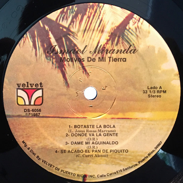Ismael Miranda : Motivos De Mi Tierra (LP, Album)