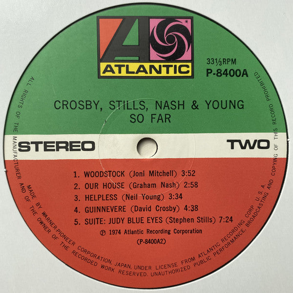 Crosby, Stills, Nash & Young : So Far (LP, Comp)