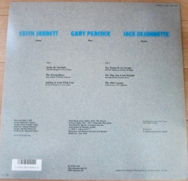 Keith Jarrett Trio : Standards Live (LP, Album)