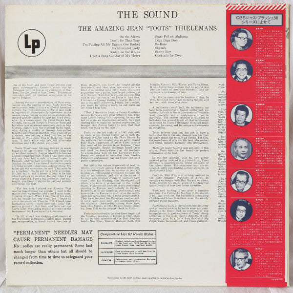 The Amazing Jean "Toots" Thielemans* : The Sound (LP, Album, Mono, RE)