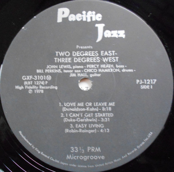 John Lewis (2) : Grand Encounter: 2 Degrees East - 3 Degrees West (LP, Album, Mono, RE)