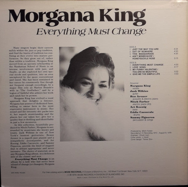 Morgana King : Everything Must Change (LP, Album)