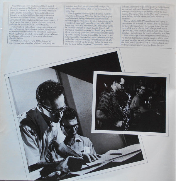 Dave Brubeck and Paul Desmond : 1975: The Duets (LP, Album, RE)