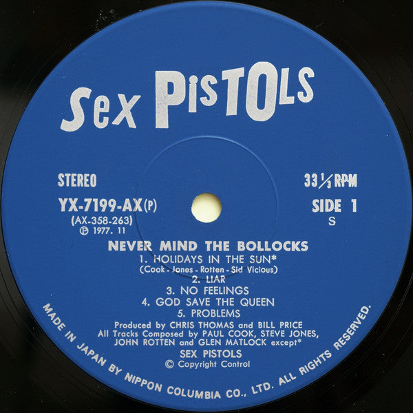 Sex Pistols : Never Mind The Bollocks Here's The Sex Pistols = 勝手にしやがれ (LP, Album)