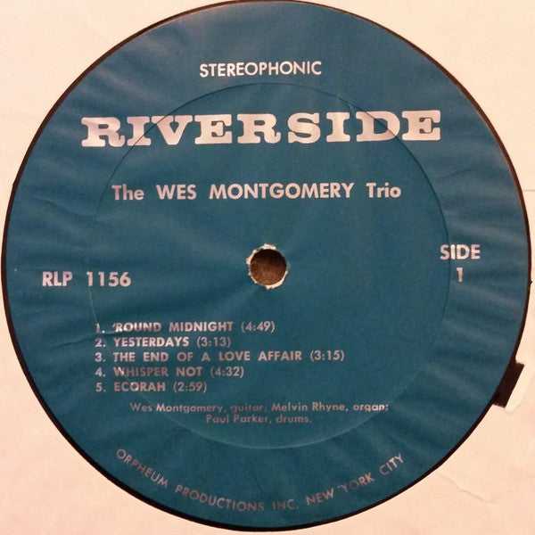The Wes Montgomery Trio : The Wes Montgomery Trio (LP, Album, RE)