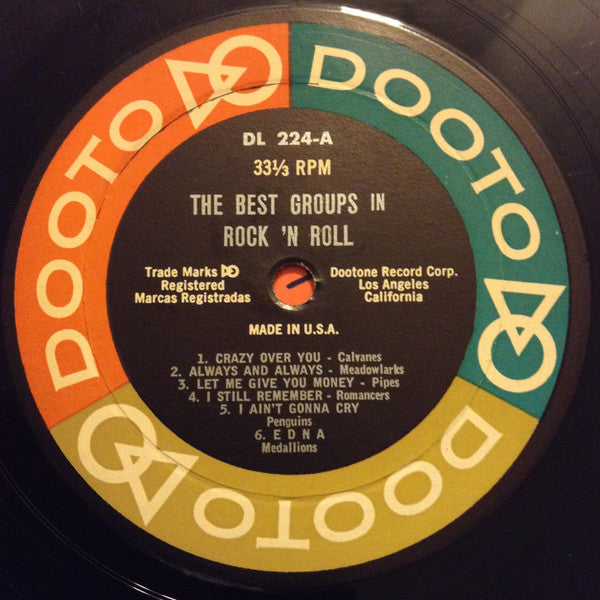 Various : The Best Vocal Groups In Rock 'N' Roll (LP, Comp, RE)