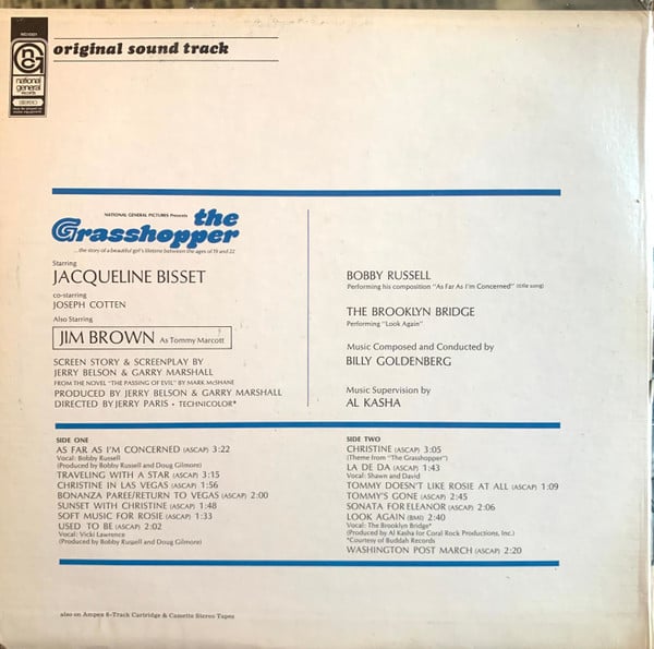 Billy Goldenberg : The Grasshopper (Original Soundtrack Album) (LP, Album, Gat)