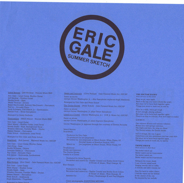 Eric Gale : Summer Sketch (LP, Comp)