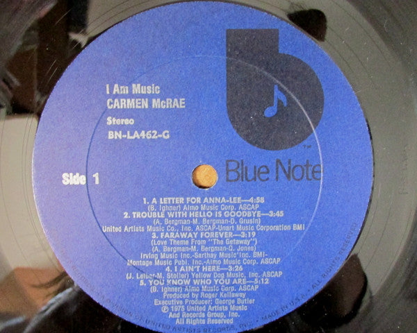 Carmen McRae : I Am Music (LP, Album)