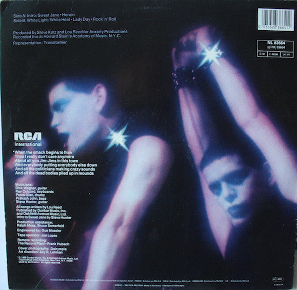 Lou Reed : Rock N Roll Animal (LP, Album, RE)