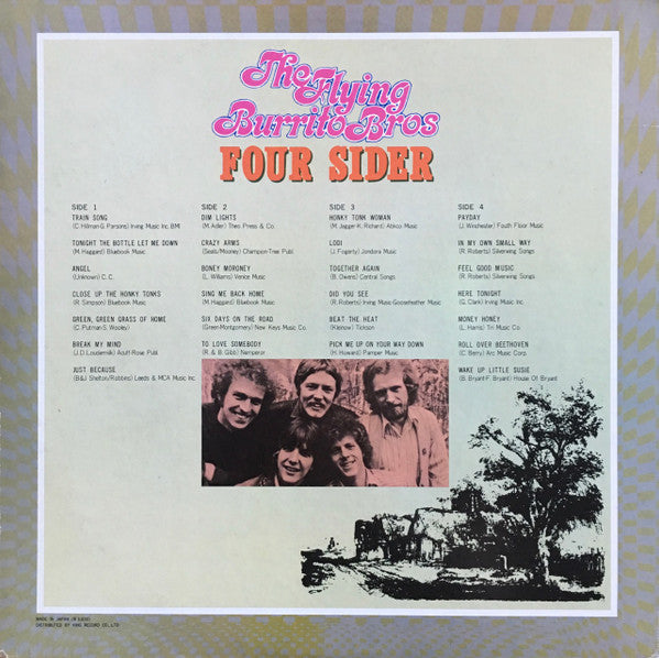 The Flying Burrito Bros : Four Sider (2xLP, Comp, Gat)