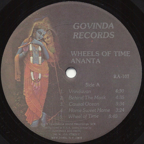 Ananta : Wheels Of Time (LP, Album, Promo)