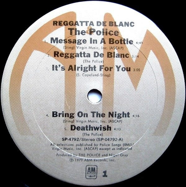 The Police - Reggatta De Blanc (LP, Album, San)