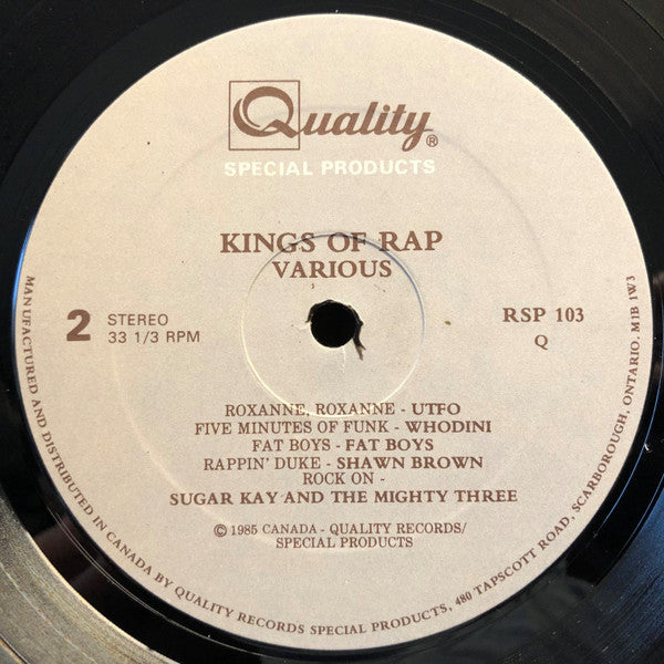Various - Kings Of Rap (LP, Comp)