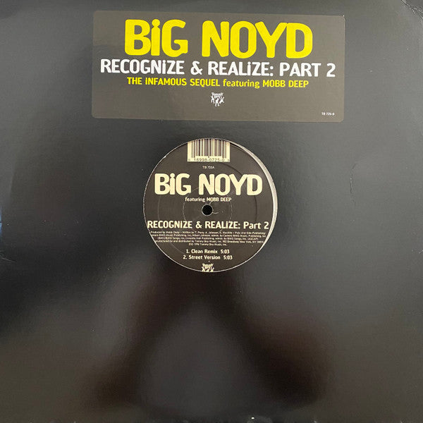 Big Noyd Featuring Mobb Deep - Recognize & Realize: Part 2 (12"")