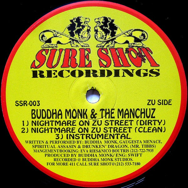 Buddha Monk - Gots Like Come On Thru / Nightmare On Zu Street (12"")