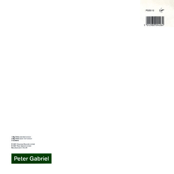 Peter Gabriel - Big Time (12"", Single)