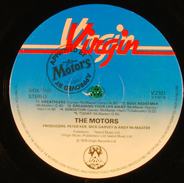 The Motors - Approved By The Motors (LP, Album)