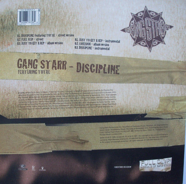Gang Starr Featuring Total - Discipline (12"")