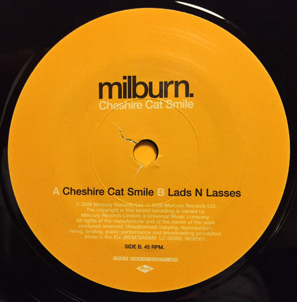 Milburn - Cheshire Cat Smile (7"", Single, Num, 3/3)