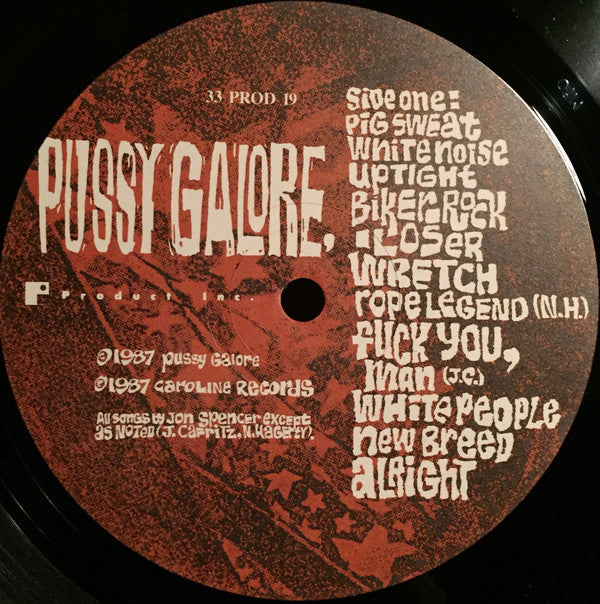 Pussy Galore (2) - Right Now! (LP, Album)