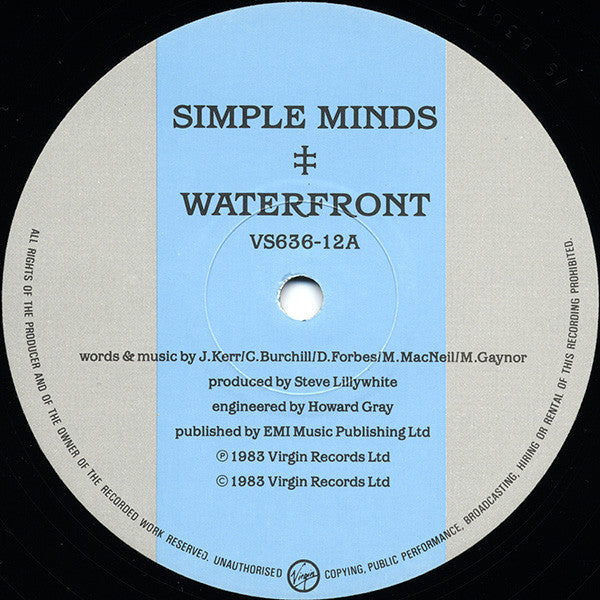 Simple Minds - Waterfront (12"", Single)