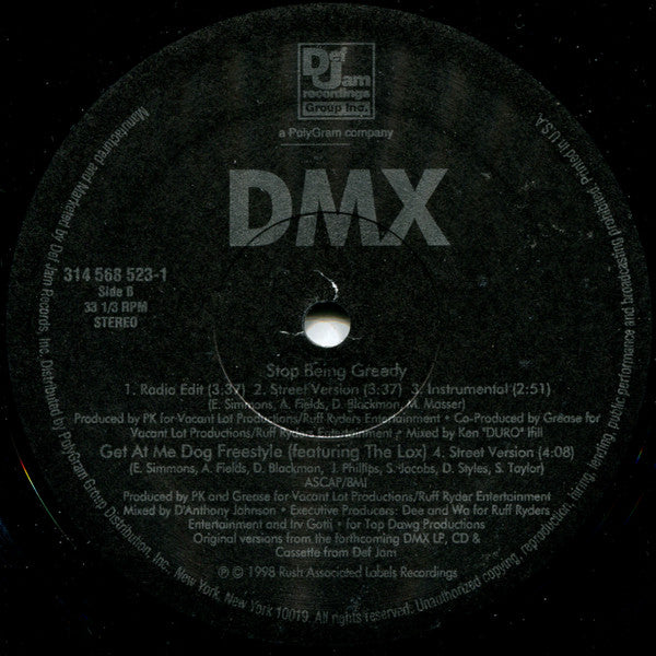 DMX - Get At Me Dog (12"", Single)
