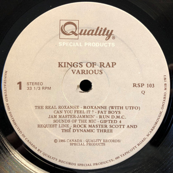 Various - Kings Of Rap (LP, Comp)