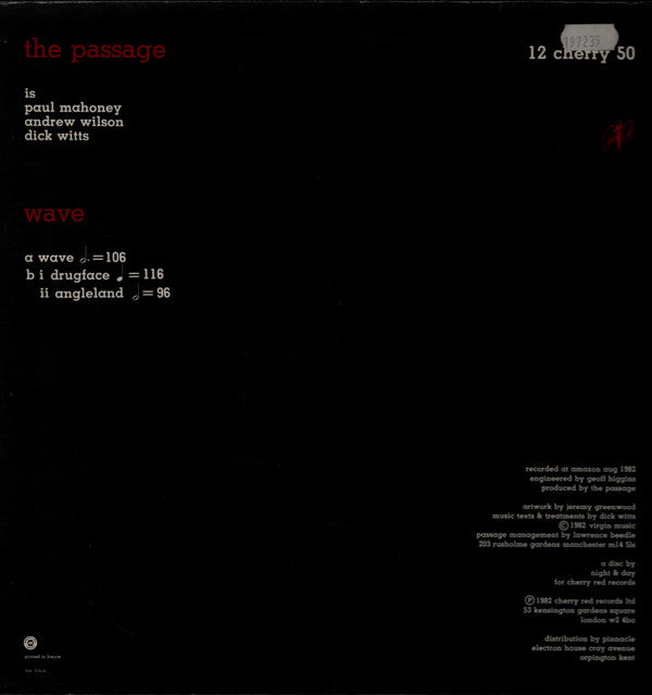 The Passage - Wave (12"", Single)