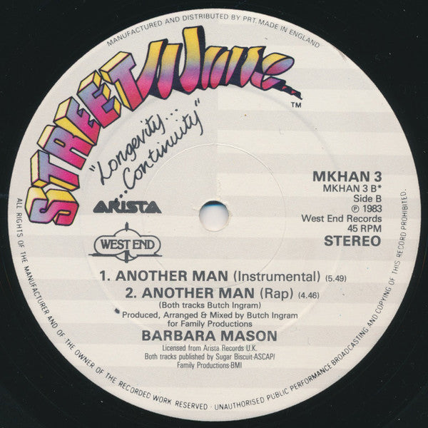 Barbara Mason - Another Man (12"", Single, Dic)