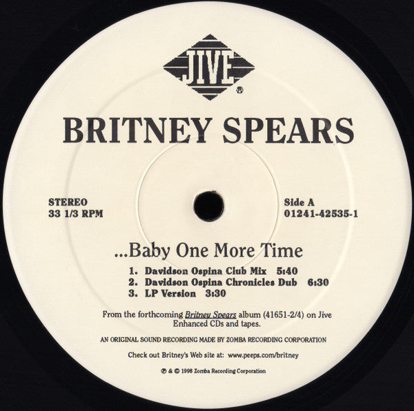 Britney Spears - ...Baby One More Time (12"", Single)