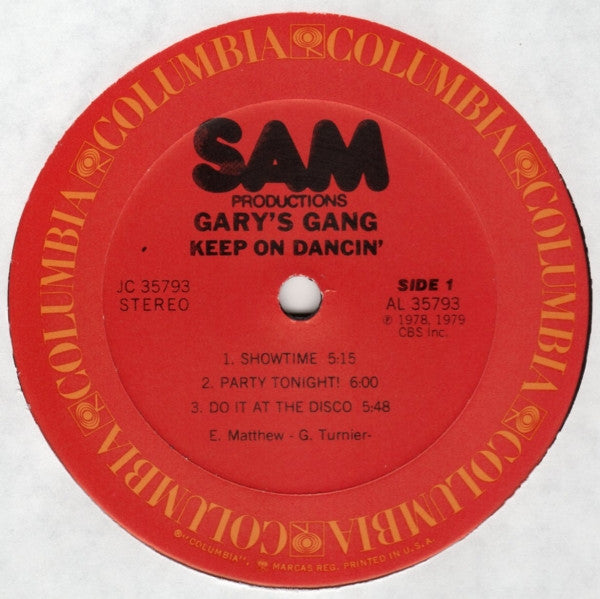 Gary's Gang - Keep On Dancin' (LP, Album)