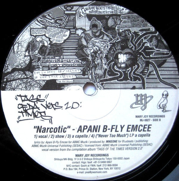 J Treds* / Apani B-Fly Emcee* - Never Too Much / Narcotic (12"")