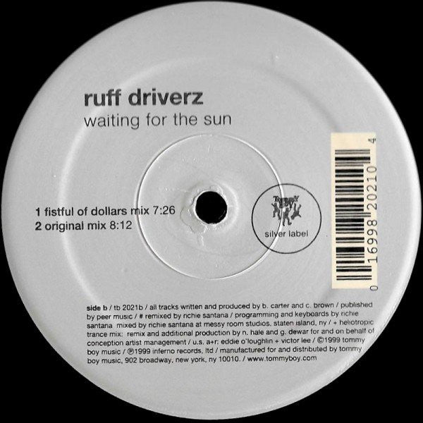 Ruff Driverz - Waiting For The Sun (12"")