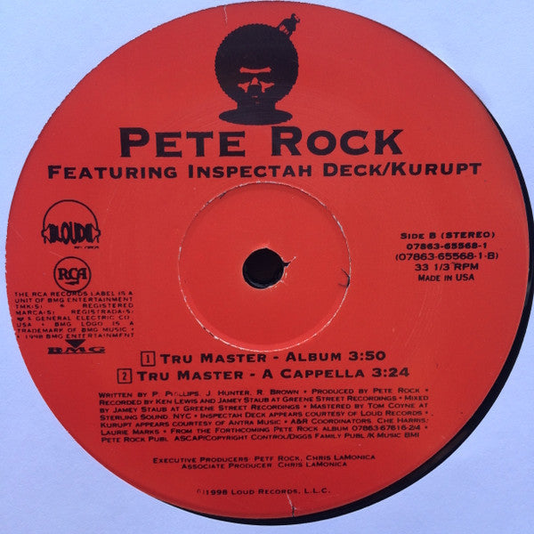 Pete Rock With Inspectah Deck & Kurupt - Tru Master (12"", Single)