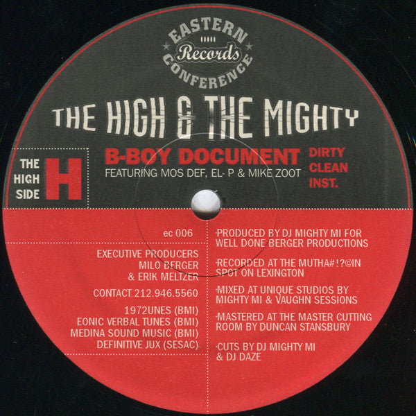 The High & Mighty - B-Boy Document / Mind, Soul & Body(12")