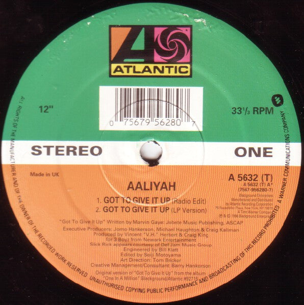 Aaliyah - Got To Give It Up (12"", Single)